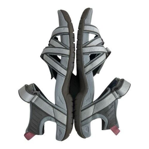 Teva Tirra Women Beige Hiking Sandals Size 7 Open Toe Ankle Strap Adjustable - Picture 5 of 11